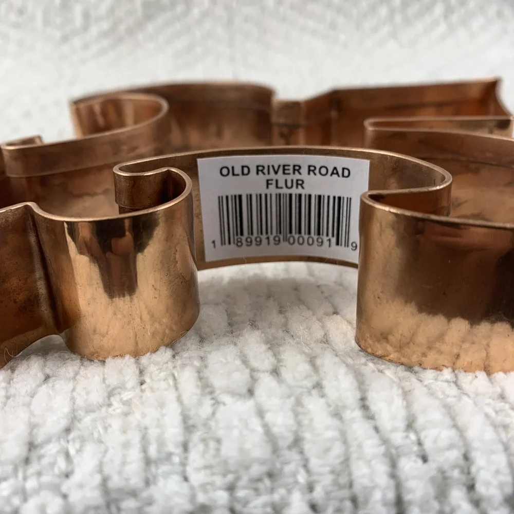 Old River Road Copper Cookie Cutter Fleur‎ Del Lis Mardi Gras Boy Scouts Large